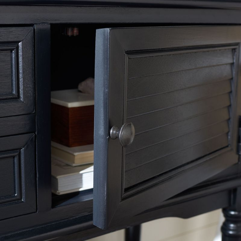 Tate 2 Drawer 2 Door Console Table - CNS5722B - Black - Safavieh