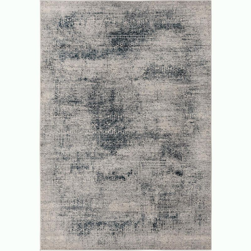 Unique Loom Finsbury Collection Area Rug - Sarah (6'  x 9' Rectangle Blue/Ivory)