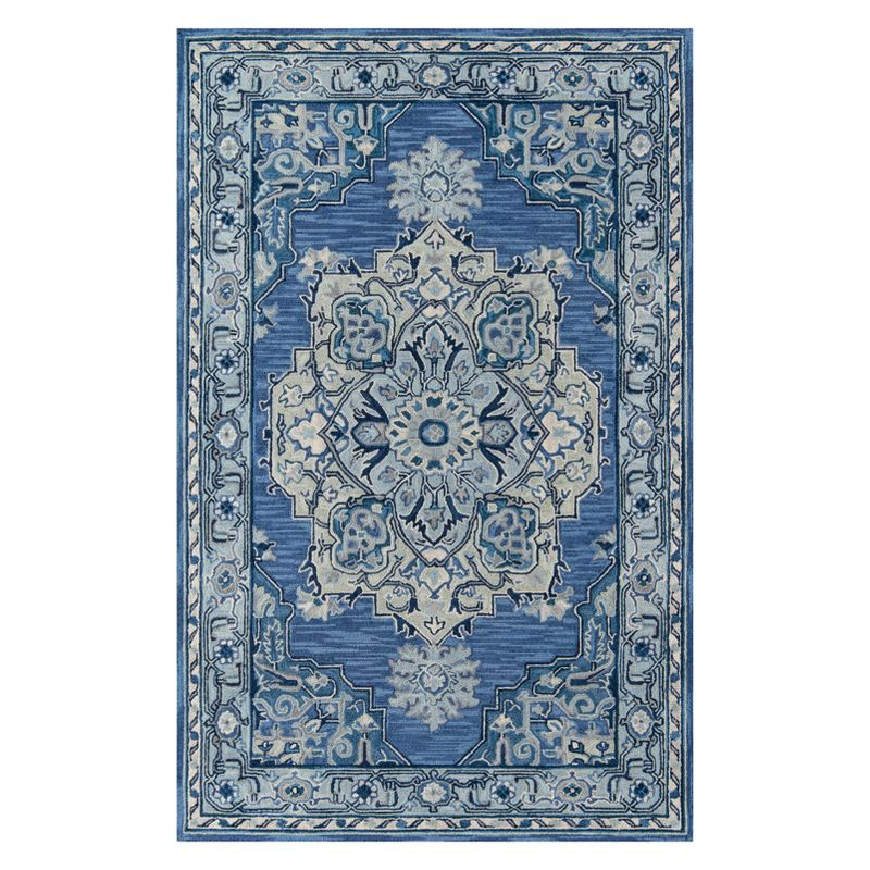 2'x3' Medallion Tufted Accent Rug Denim - Momeni