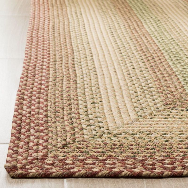 Braided BRD303 Hand Woven Area Rug - Rust/Multi - 5'x8' - Safavieh.