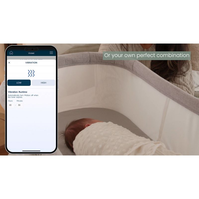 HALO Innovations BassiNest Connected Swivel Sleeper 3.0 Smart Baby Bassinet - Gray