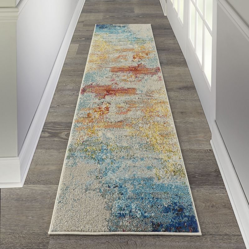 Nourison Celestial CES02 Sealife Area Rug 2'2" x 7'6"