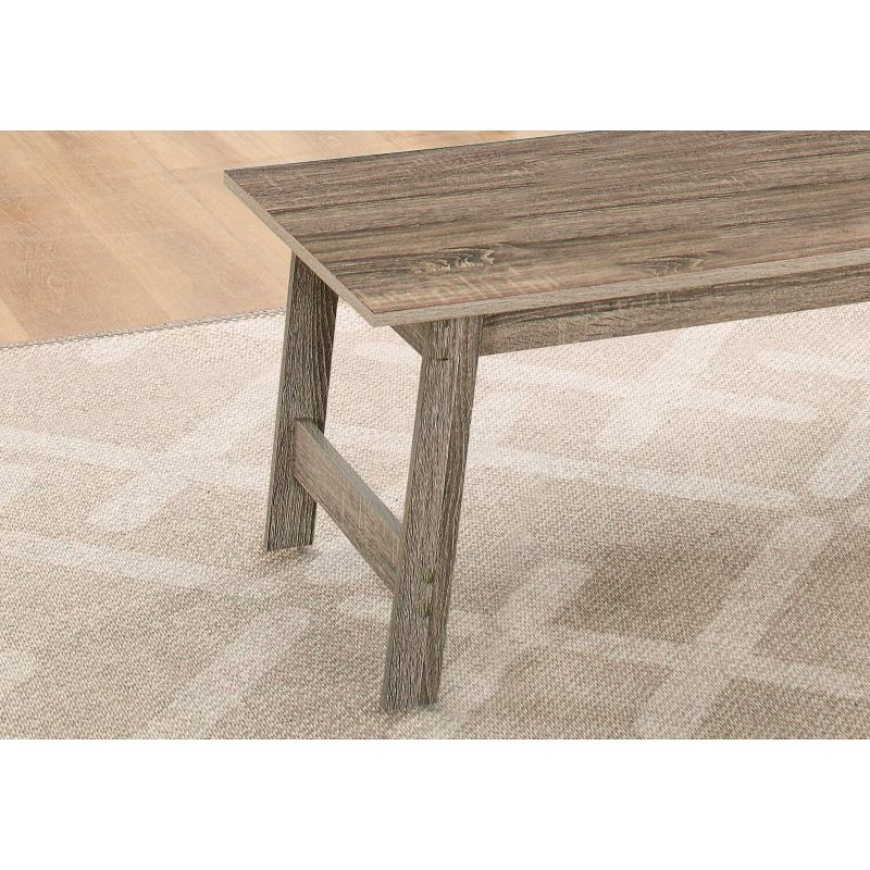 Monarch Specialties Table Set 3Pcs Set Coffee End Side Accent Living Room Laminate Brown Transitional