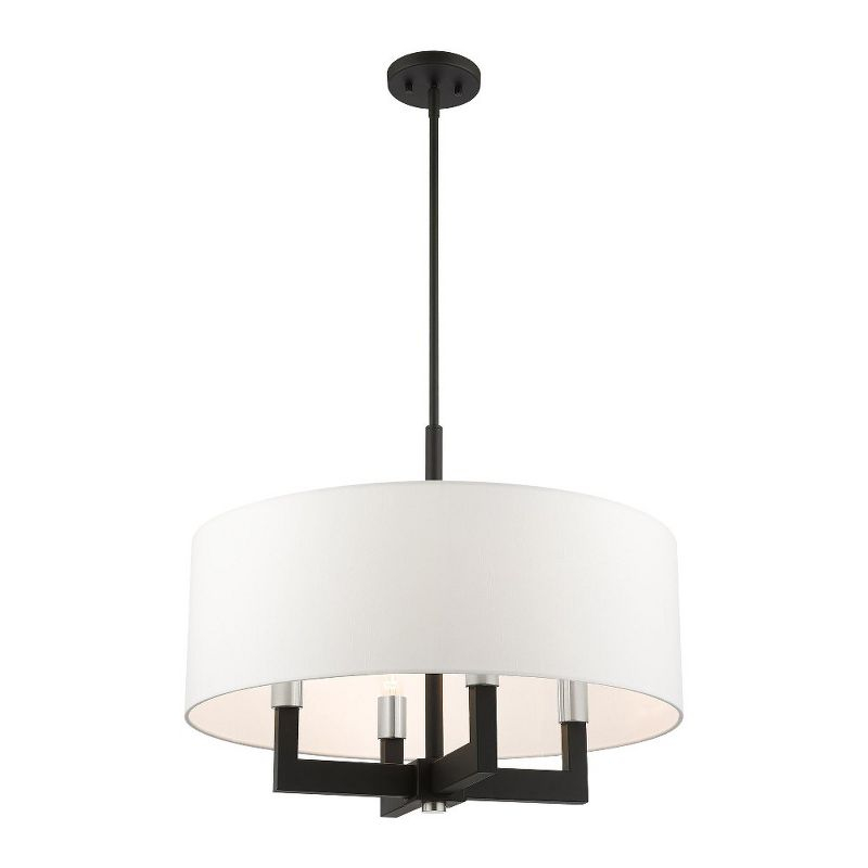 Livex Lighting Cresthaven 4 - Light Chandelier in  Black
