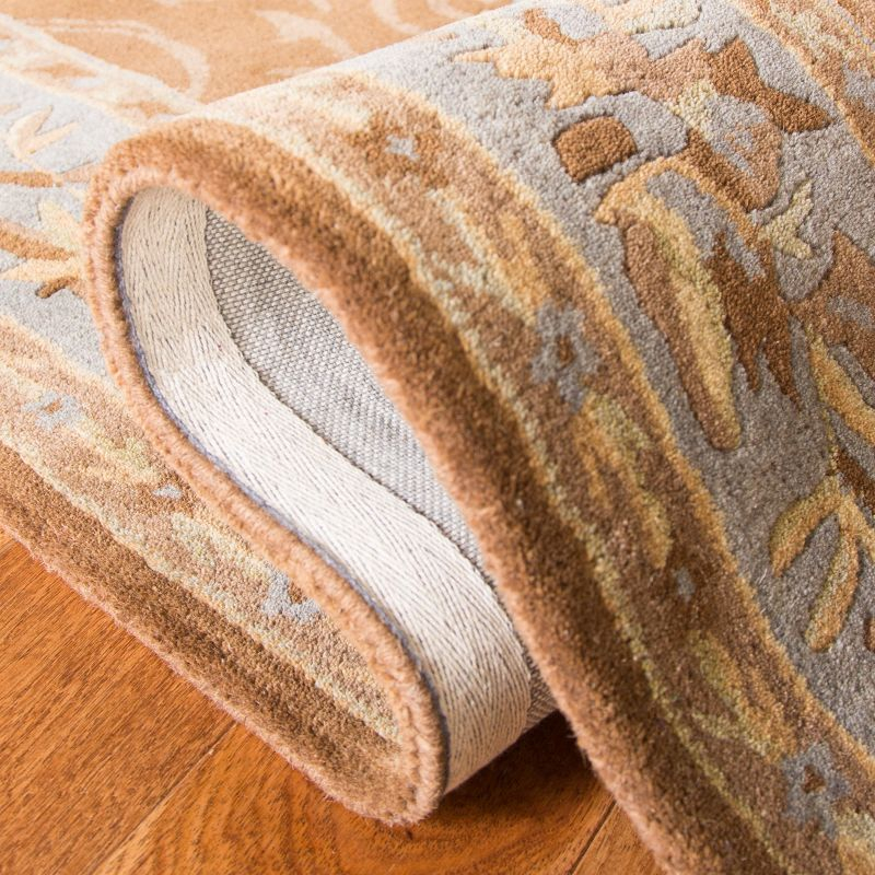 Empire EM409 Hand Tufted Wool Accent Rug - Blue/Brown- 2' X 3' - Safavieh.