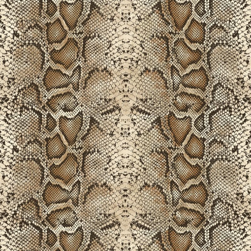Kate Aurora Safari Living 2 Piece Python Room Darkening Grommet Top Curtain Panels - Brown - 63 in. Long