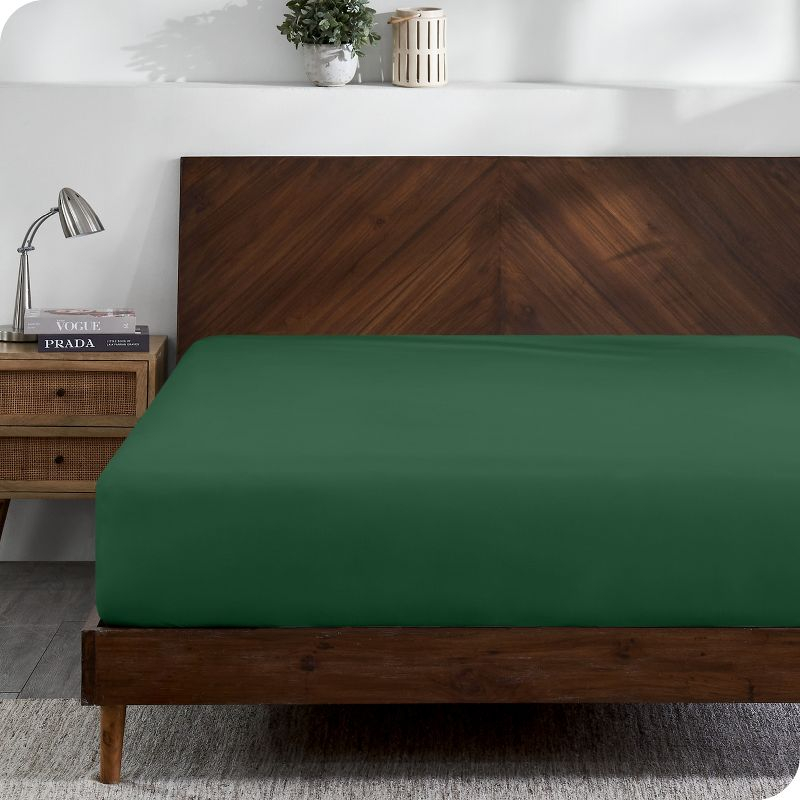Bare Home Organic 100% Cotton Jersey Knit Fitted Sheet