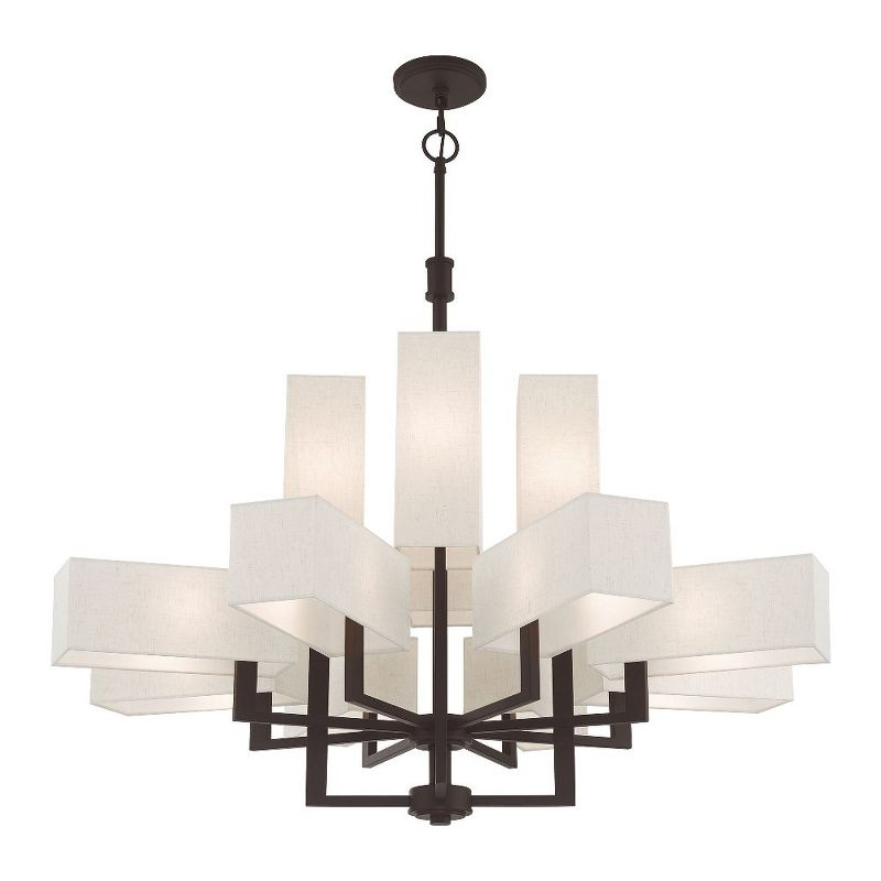 Livex Lighting Rubix 12 - Light Chandelier in  Bronze