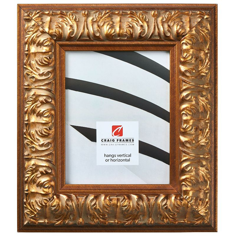 Barroco 24x36 inch Antique Gold Single Image Picture Frame