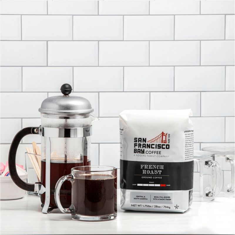 San Francisco Bay Coffee, French Roast, 28 oz Ground Coffee