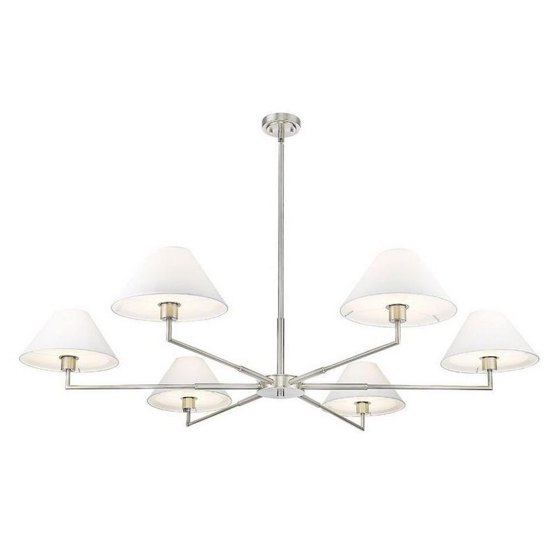 Z-Lite Leila 6 - Light Chandelier in  Brushed Nickel
