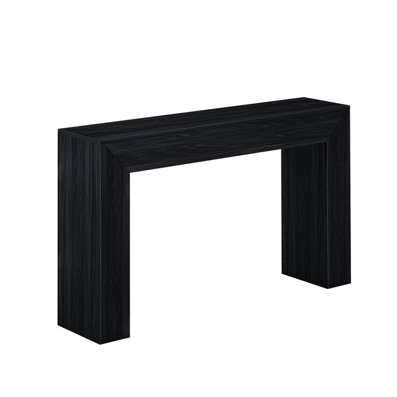Plank+Beam Grand Console table, 56" Solid Wood Modern Sofa Table, Entryway Table for Hallway, Behind the Couch, Living Room, Foyer, Black Wirebrush