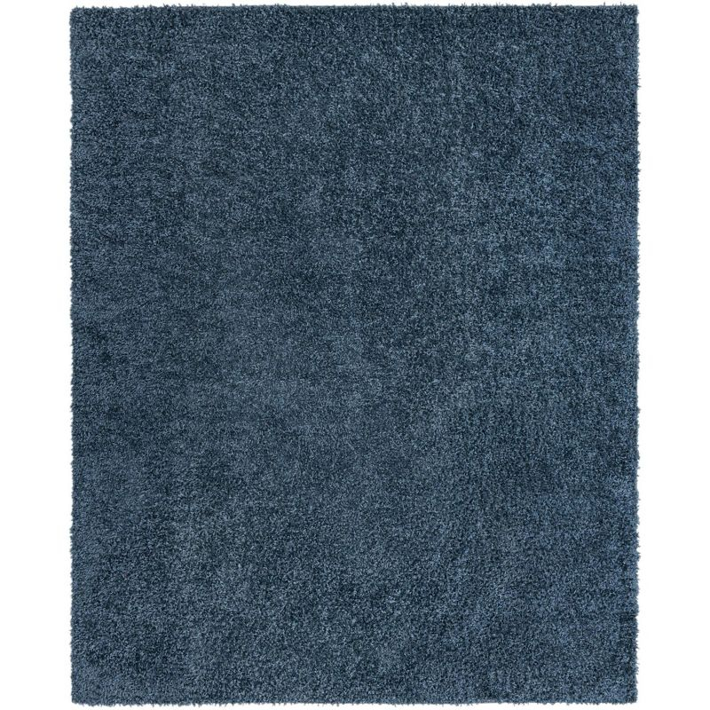 Unique Loom 8' 0 x 10' 0 Davos Shag Marine Blue Area Rug
