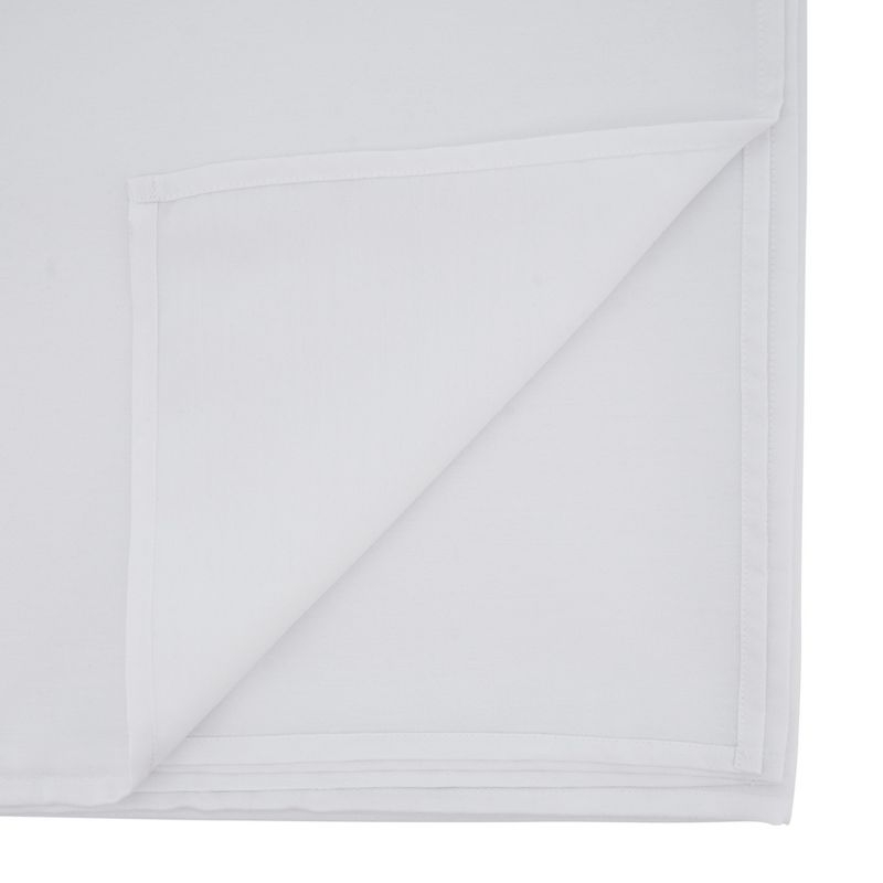 Saro Lifestyle Solid Color Everyday Tablecloth, White, 90" x 156"