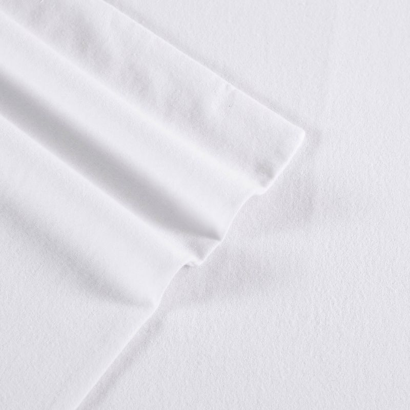 Twin Solid Flannel Sheet Set White - Eddie Bauer