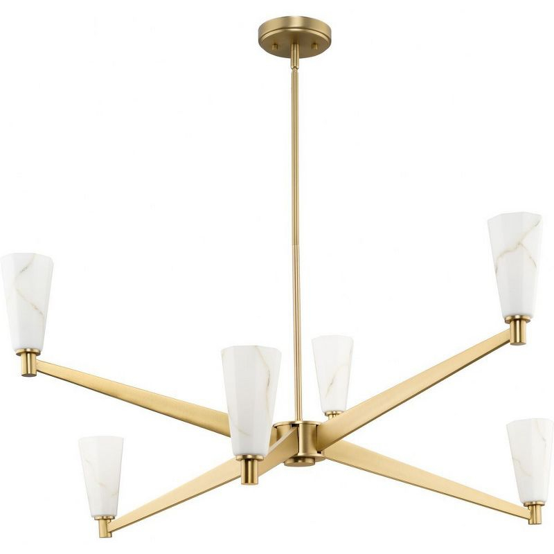 Progress Lighting Tosca 6 - Light Chandelier in  Brushed Bronze