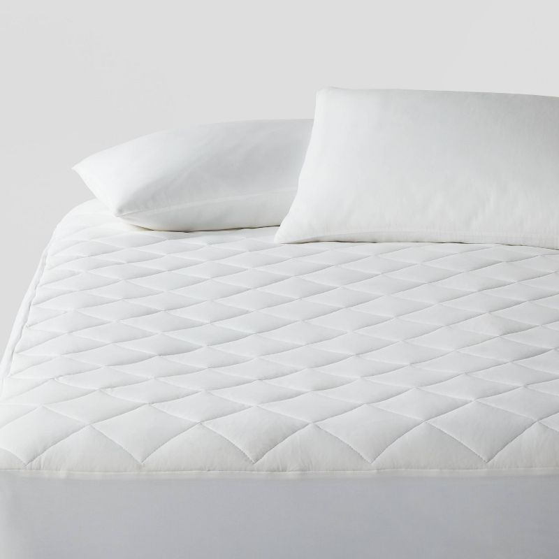 Full Cool Touch Waterproof Mattress Pad - Threshold™: Hypoallergenic Protector, Fits 18" Depth, Moisture-Wicking