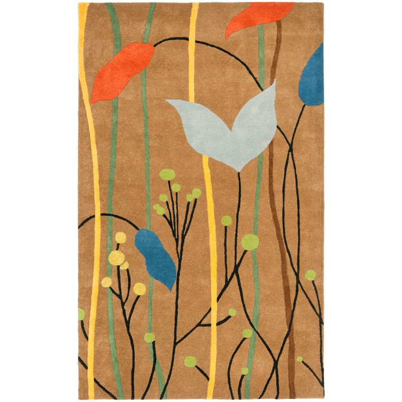 Soho SOH746 Hand Tufted Area Rug - Brown/Multi - 7'6"x9'6" - Safavieh.