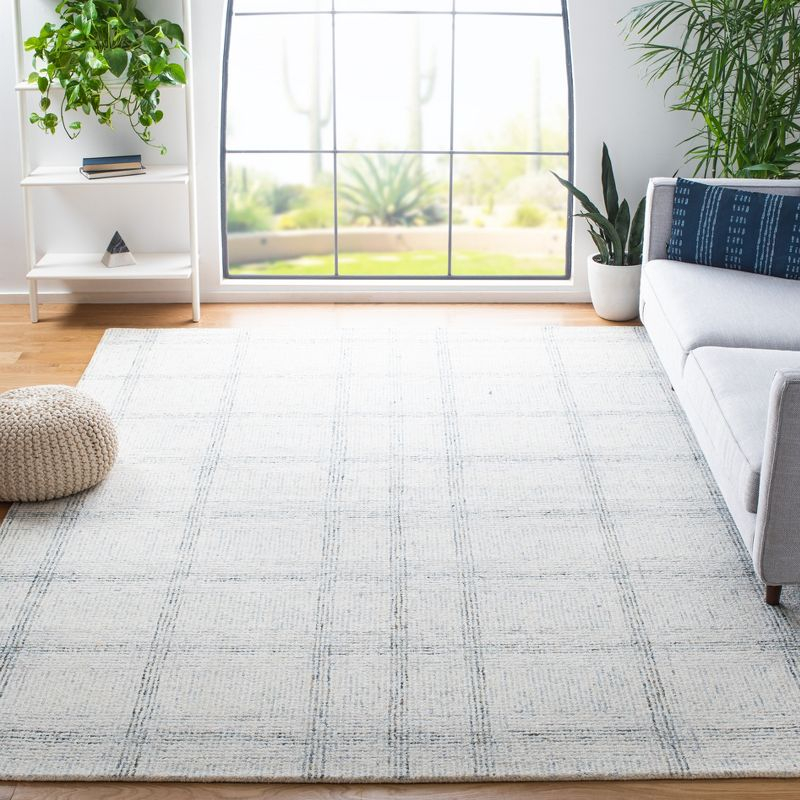 Abstract ABT657 Handmade Indoor Area Rug - Ivory/Gold - 8'x10' - Safavieh