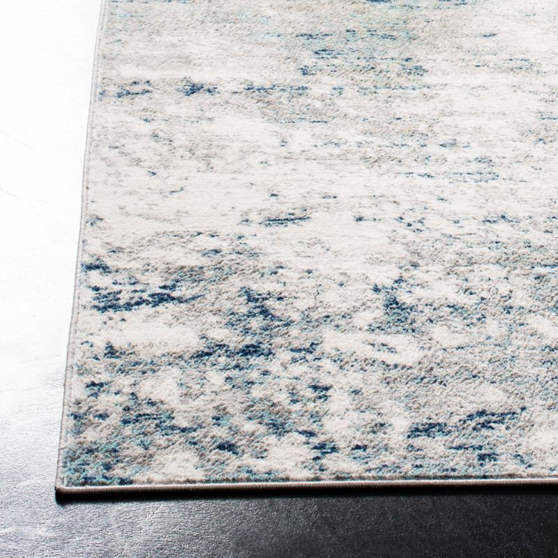 Jasper JSP107 Power Loomed Area Rug - Grey/Blue - 5'x5' - Safavieh.