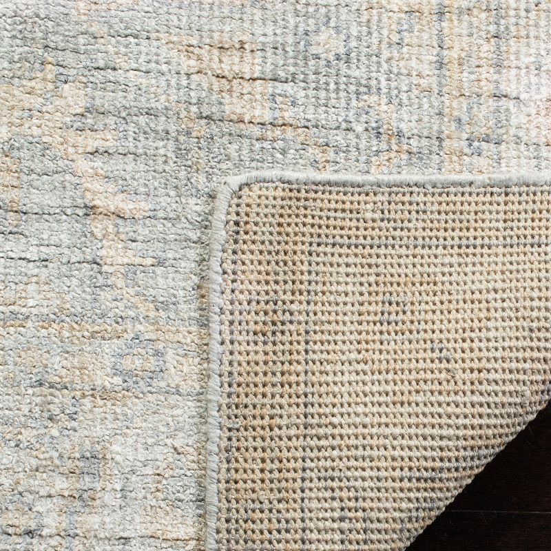 Maharaja MHJ415 Hand Knotted Area Rug - Light Blue/Ivory - 5'x8' - Safavieh.