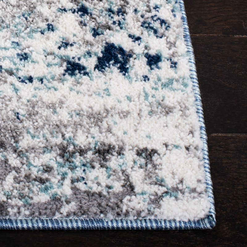 Aston ASN705 Power Loomed Indoor Area Rug - Light Blue/Grey - 5'3"x7'7" - Safavieh