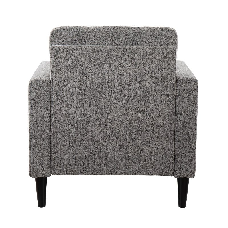 Wendy Accent Chair Gray/Black - Lumisource: Plush Upholstery, Contemporary Design, Bedroom & Den