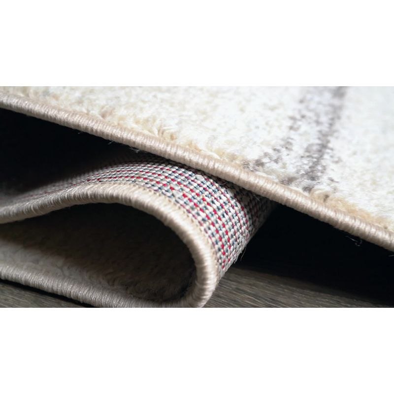 JONATHAN Y Williamsburg Minimalist Stripe Black/Cream 8 ft. x 10 ft. Area Rug