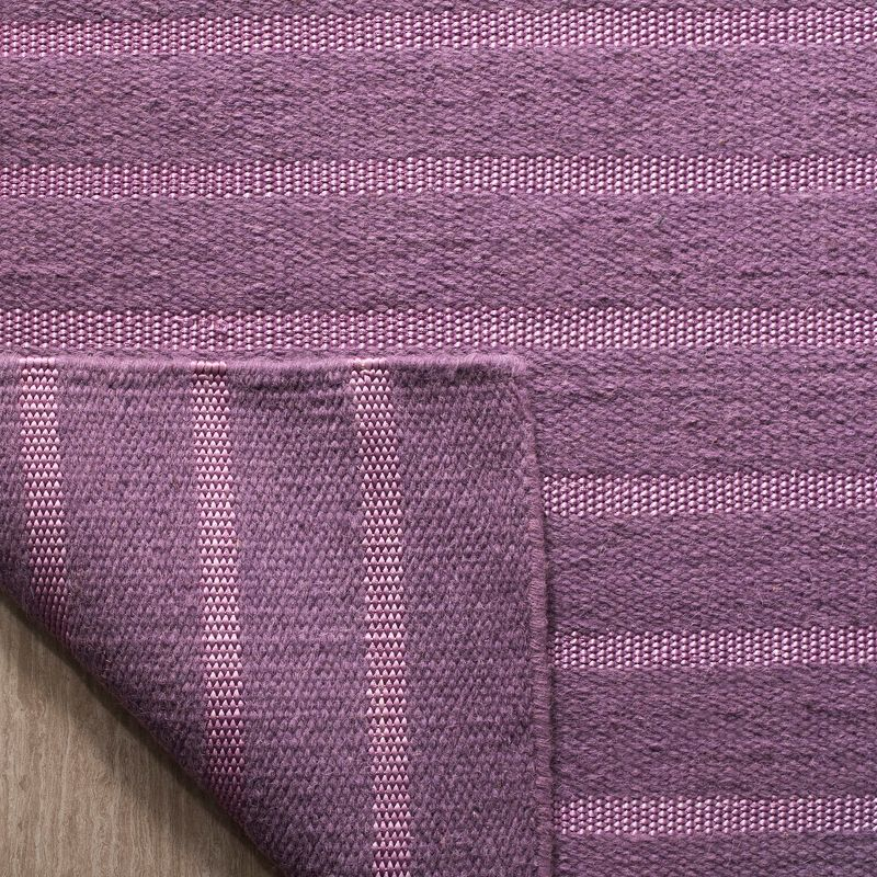 Dhurries DHU313 Hand Woven Flat Weave Indoor Accent Rug - Lavander - 3'x5' - Safavieh