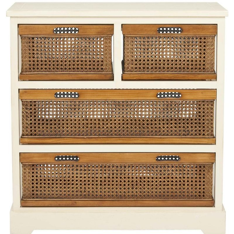 Jackson 4 Drawer Unit - AMH6504 - Barley/Cane Drawers - Safavieh Couture