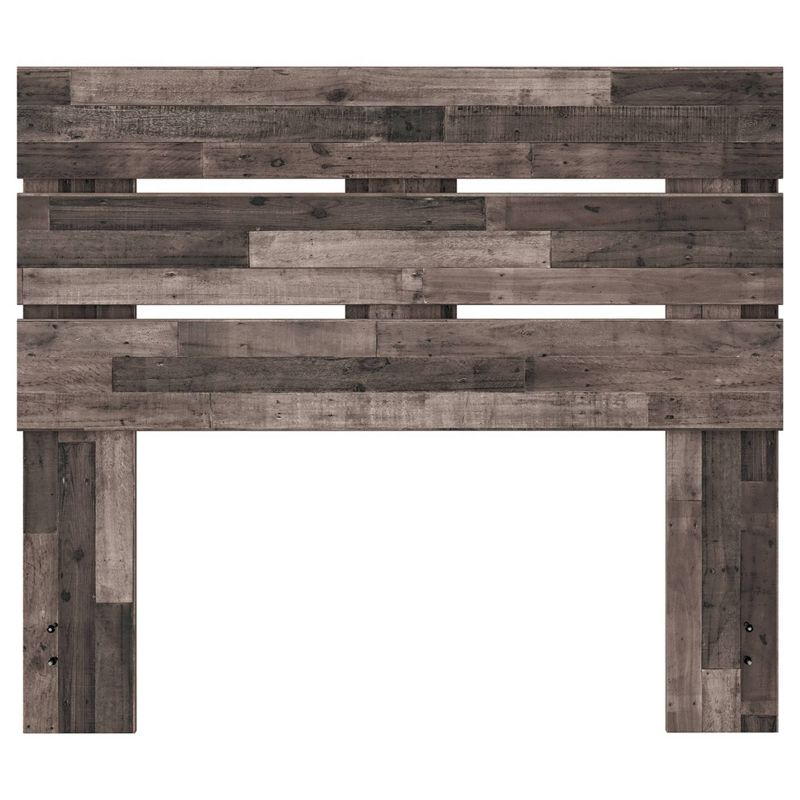 Full Neillsville Panel Headboard Gray: Mid-Century Design, Wood Grain - Signature Design by Ashley