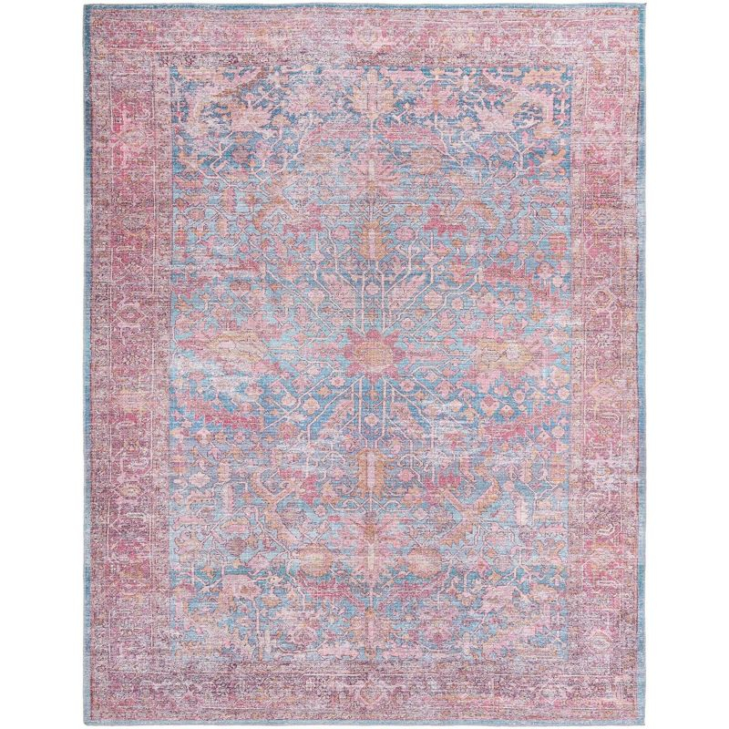 Unique Loom 10' 6 x 13' 0 Mangata Morgan Machine Washable Antique Blue Area Rug