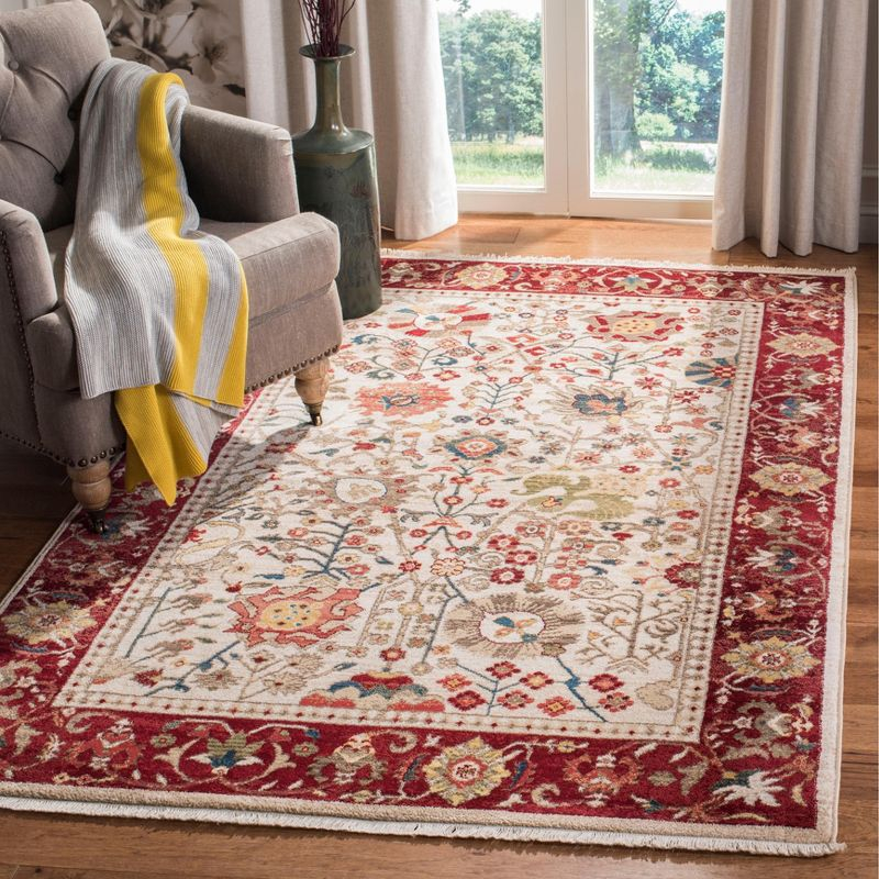 Kashan KSN303 Power Loomed Area Rug - Ivory/Red - 8'x10' - Safavieh.