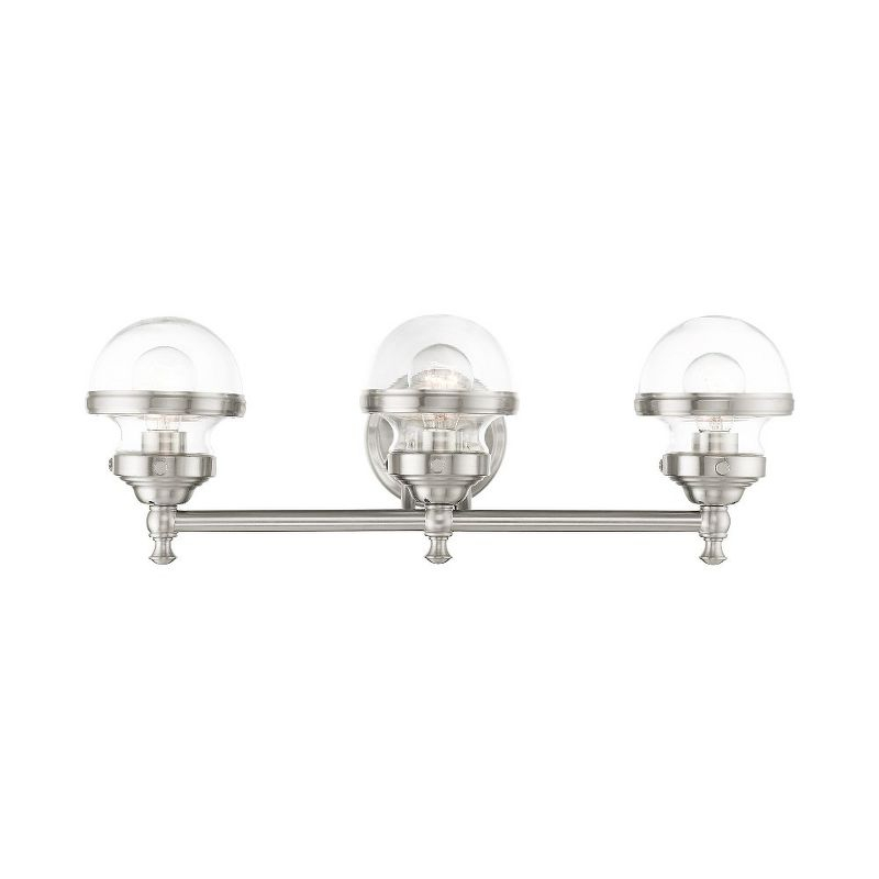 Livex Lighting Oldwick 3 - Light Vanity in  Brushed Nickel