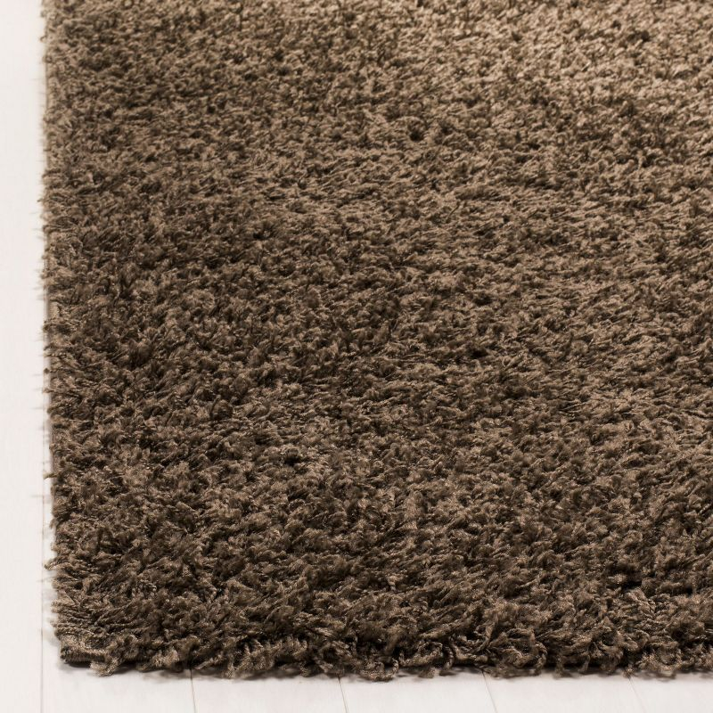 Athens Shag SGA119 Power Loomed Indoor Area Rug - Taupe - 6'x9' - Safavieh