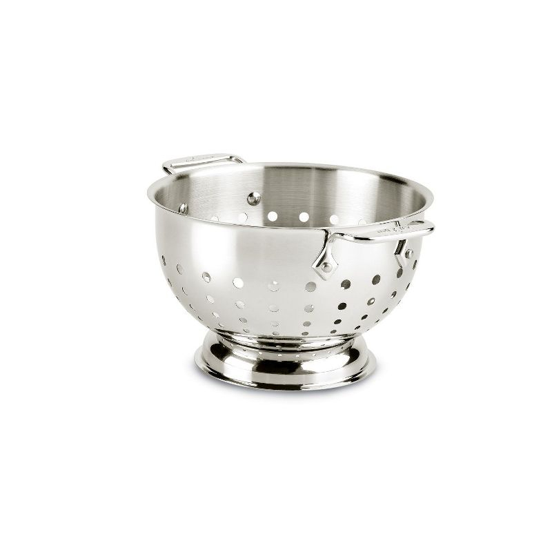 All-Clad 3 Quart Stainless Steel Colander, Silver