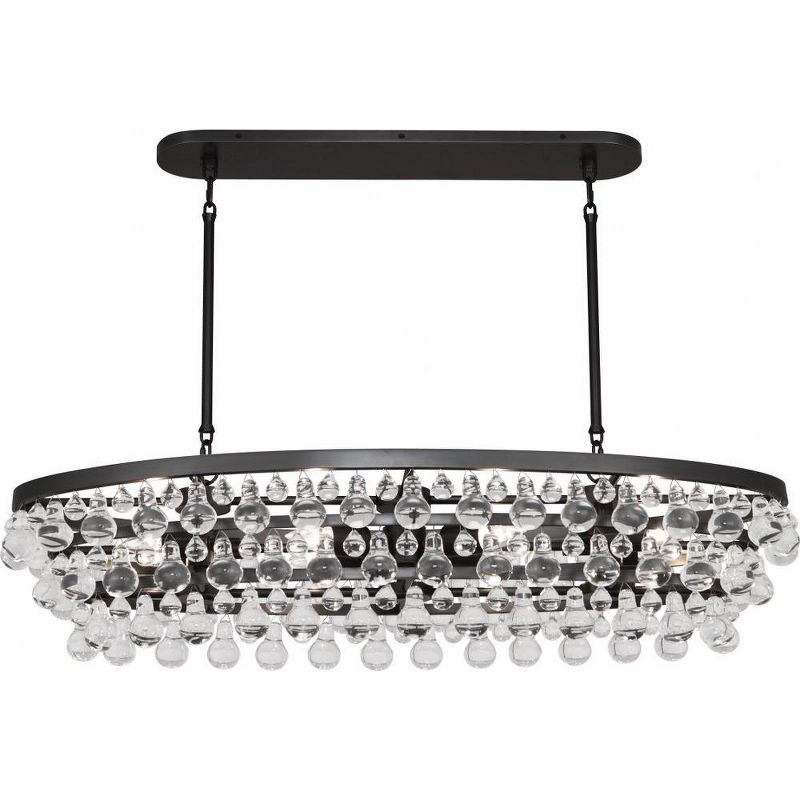 Robert Abbey Bling 8 - Light Glass Dimmable Drum Chandelier