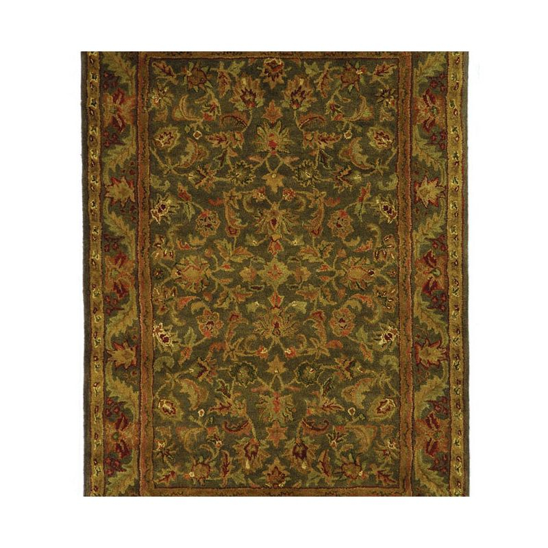 Antiquity AT52 Hand Tufted Indoor Area Rug - Green/Gold - 4'x6' - Safavieh