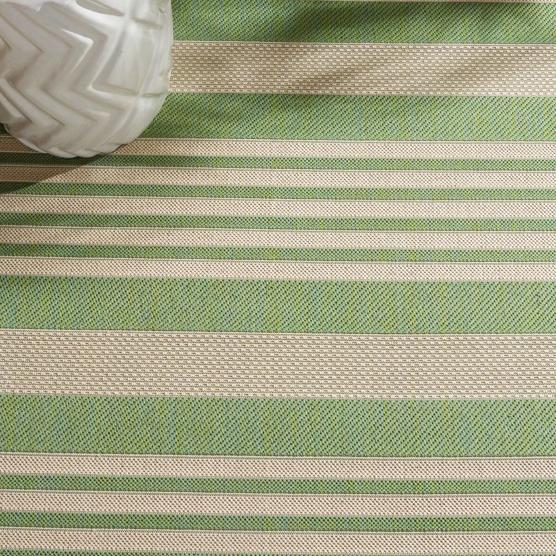 Courtyard CY6062 Power Loomed Indoor/Outdoor Accent Rug - Green/Beige - 2'x3'7" - Safavieh.