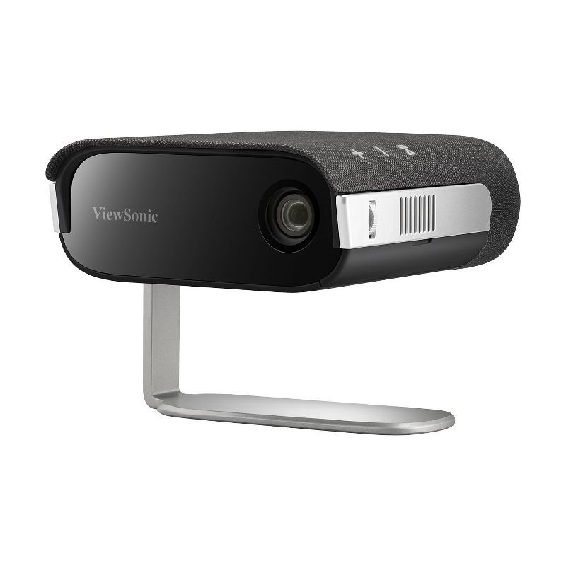 ViewSonic M1X Portable LED Projector with Smart Stand, Harman Kardon Speakers, Built-In Battery, H/V Keystone, 4 Corner Adjustment, Bluetooth, Wi-Fi,