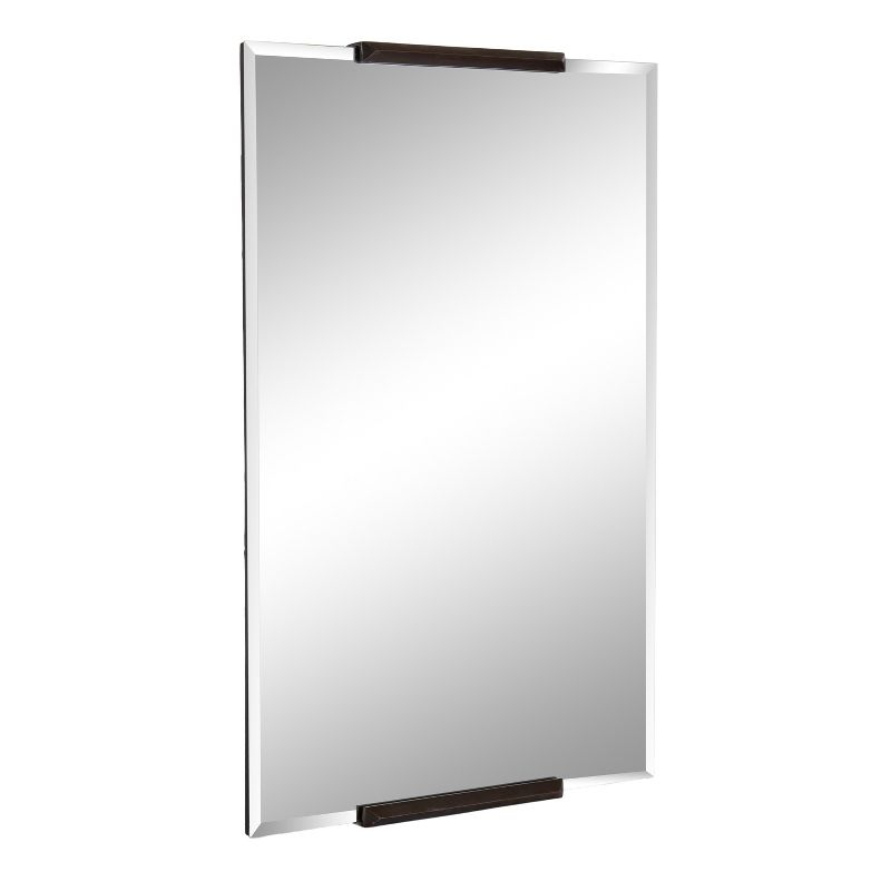 Kate and Laurel Erina Metal Rectangle Mirror, 20x31, Bronze