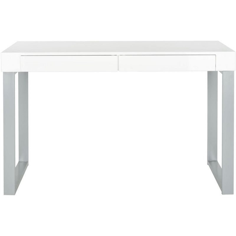 Barton Desk - FOX2206 - White/Grey - Safavieh Couture