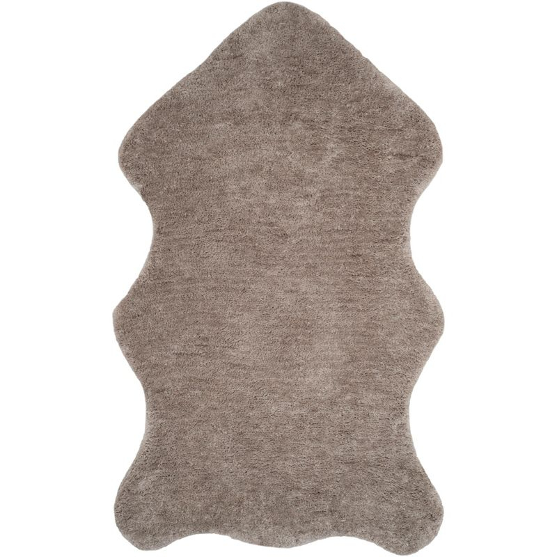 Sheep Shag SSG101 Hand Woven Area Rug - Silver - 5'x8' - Safavieh.