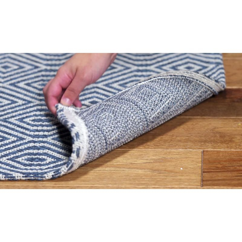 Augustine AGT401 Power Loomed Runner Rug - Navy/Light Grey - 2'x8' - Safavieh.
