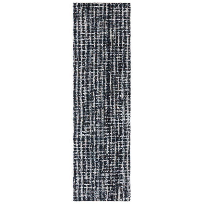 Abstract ABT468 Handmade Indoor Runner - Black/Grey - 2'-3"x8' - Safavieh