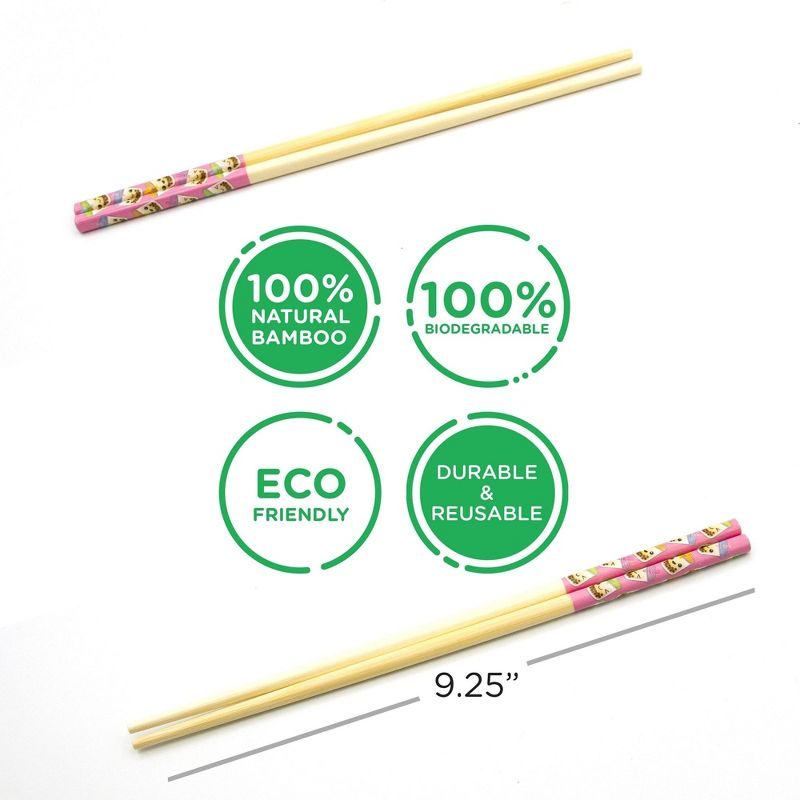 GAMAGO BobaCast Bamboo Chopsticks | Set of 4