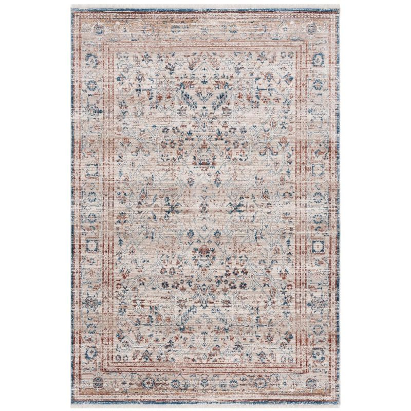 Vintage Persian VTP427 Power Loomed Indoor Area Rug - Beige/Rust - 5'x7'6" - Safavieh