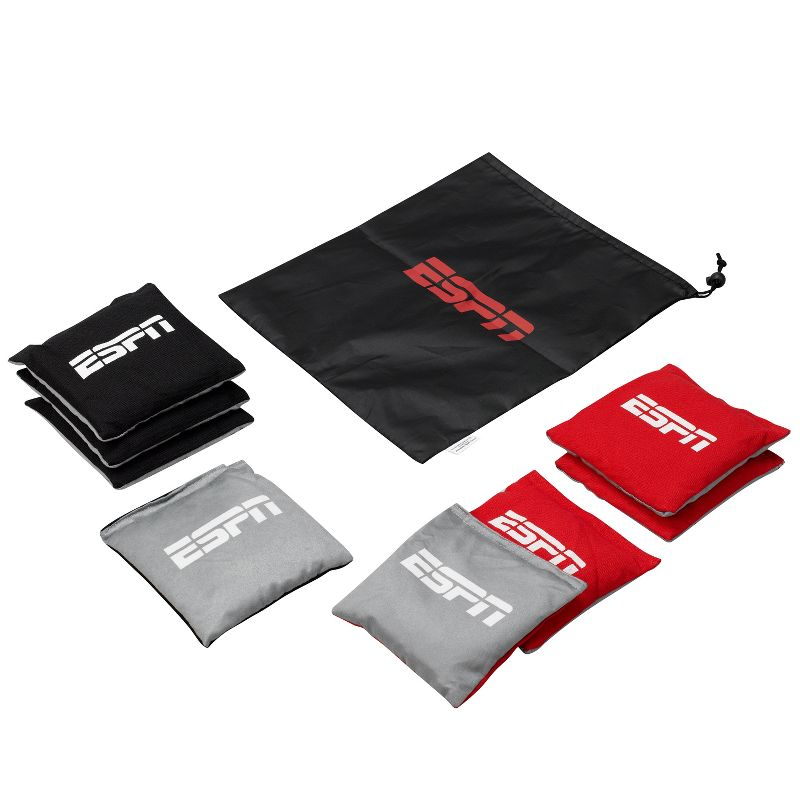 ESPN Cornhole Bags and Travel Case, Regulation Size and Weight (Set of 8) – Multicolor (ES-CH08.EXv24)