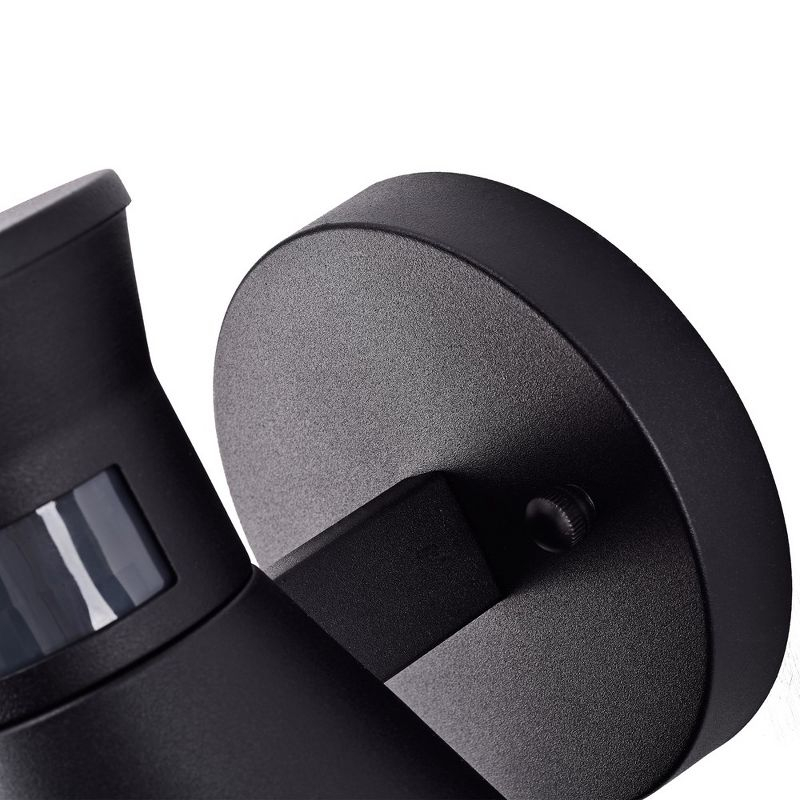 C Cattleya Motion Sensor Dusk to DawnOutdoor Wall Sconce with Black Finish