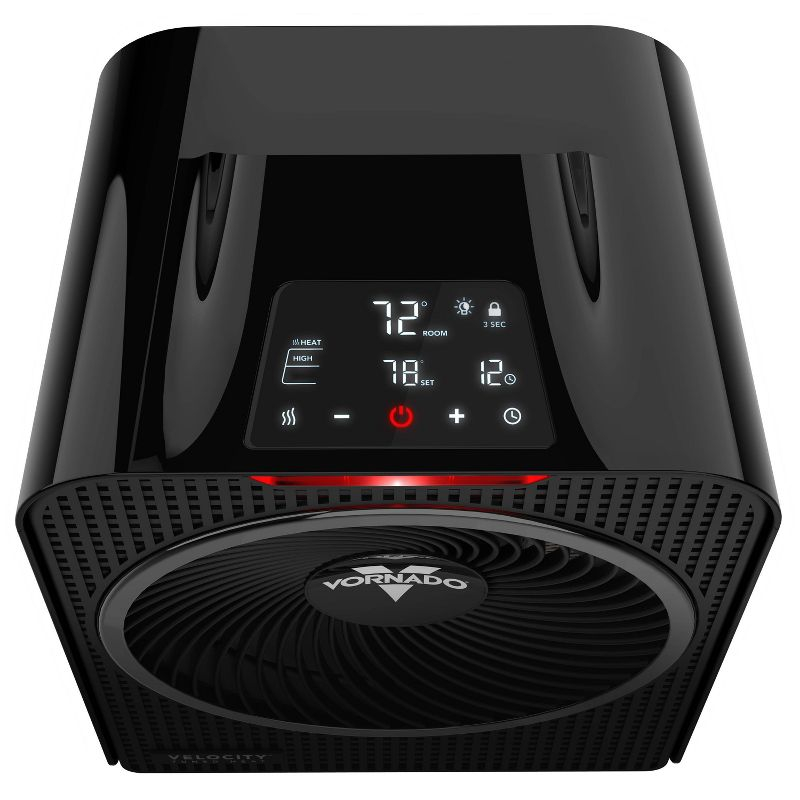 Vornado Velocity 5 Whole Room Space Heater with Auto Climate Control Timer and Safety Features: 1500W, ETL Listed, 200-500 sq. ft.